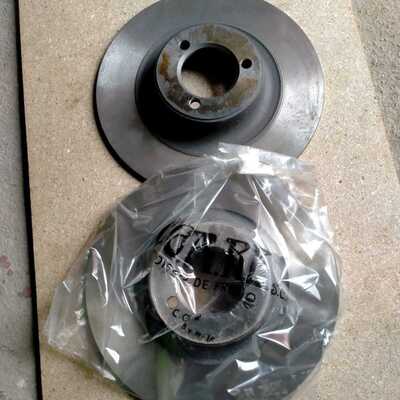 Pareja discos de freno Renault 8 y 10
