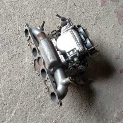 Colector y carburador doble cuerpo Simca 1200